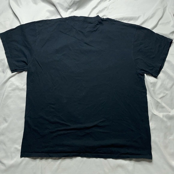 Vintage Y2k Fruit Of The Loom Black Pocket T Shirt Mens XXL Blank Basic Box Tee - Picture 9 of 13
